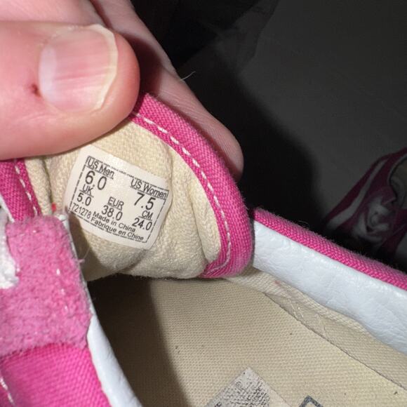 Unisex Vans Old Skool Classic Hot pink Pink White Womens 7.5 Mens 6 - Picture 10 of 10